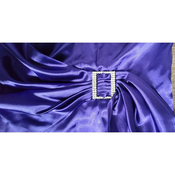 Metaphor Top Wrap Style Blouse Women's XL Purple Sleeveless Plunging Surplice Ne - Picture 7 of 13